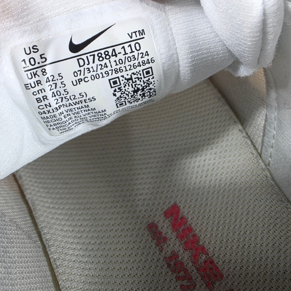 Nike Zoom Fly 5 Women's Running Shoes‎ White Peach Black DJ7884 110 Sz 10.5 - Picture 8 of 8